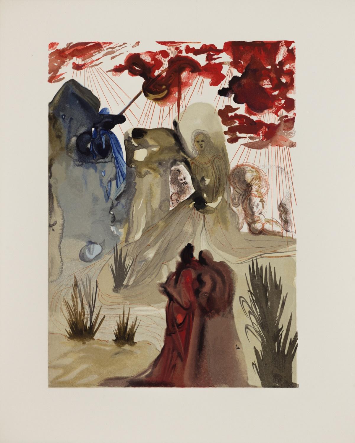 Purgatory Canto 28 (Die göttliche Komödie) – Print von Salvador Dalí