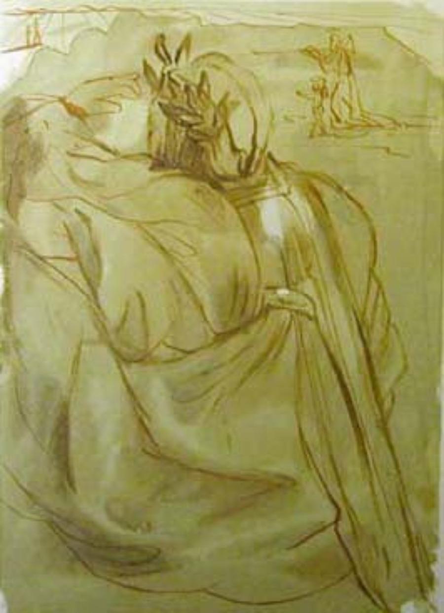 Figurative Print di Salvador Dalí - Purgatorio: Canto 30 della Divina Commedia