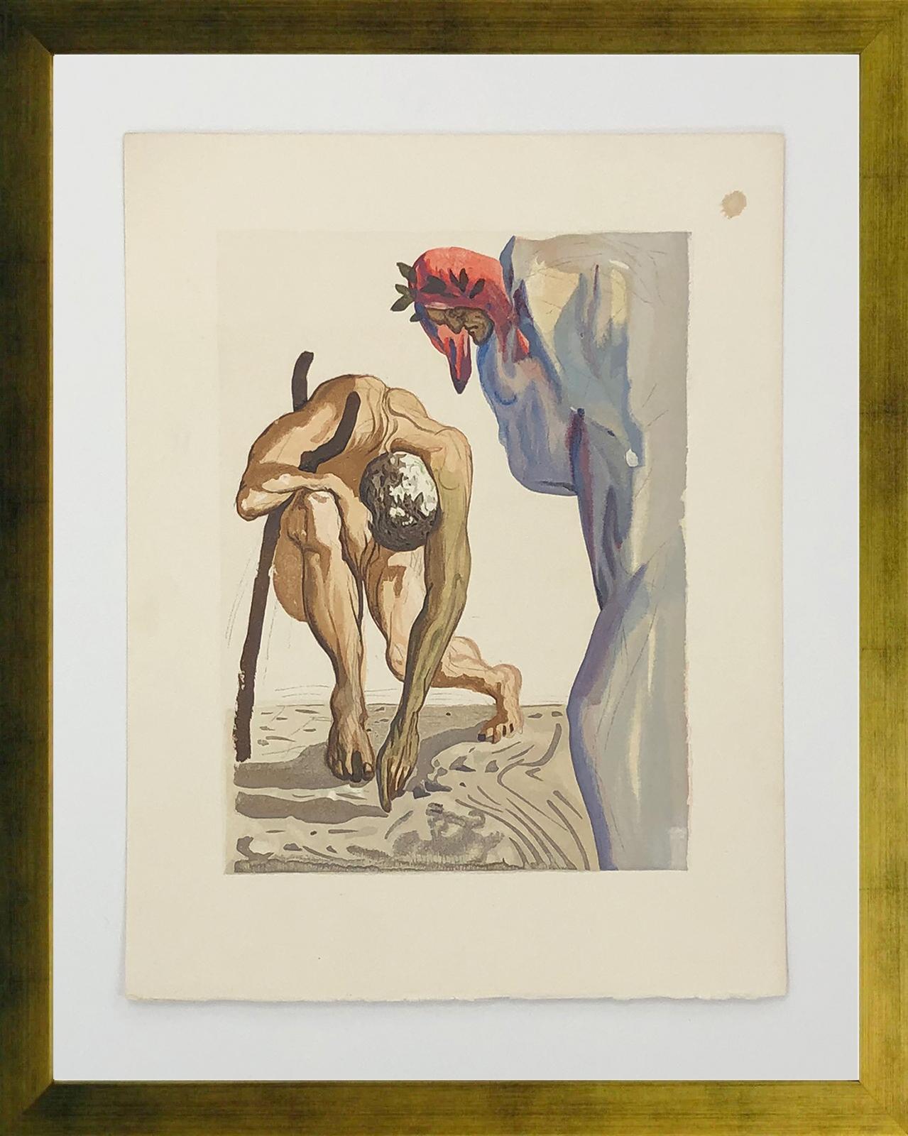 Salvador Dalí Figurative Print - PURGATORY CANTO 7