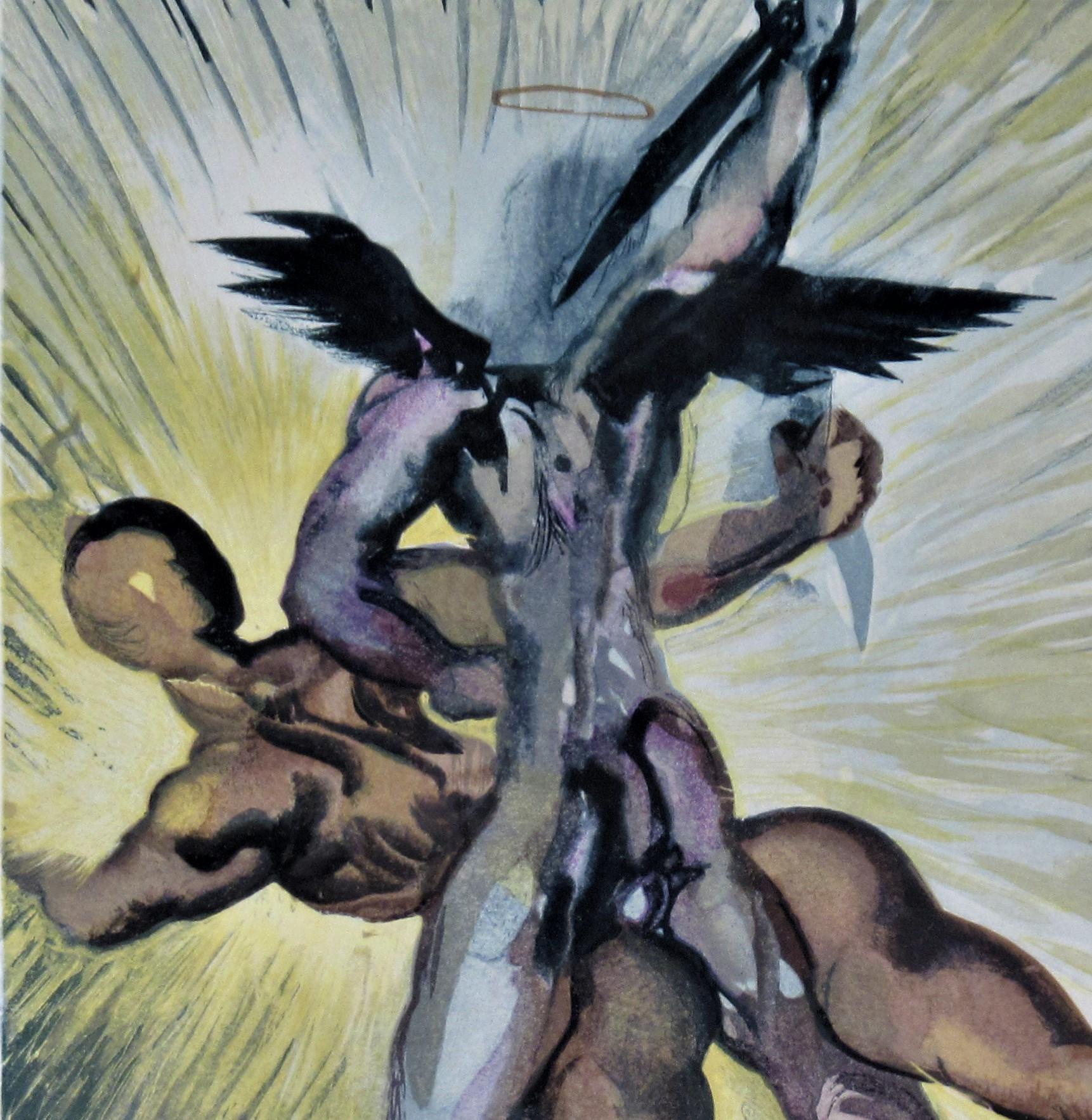 Purgatory Canto 8 - Surrealist Print by Salvador Dalí