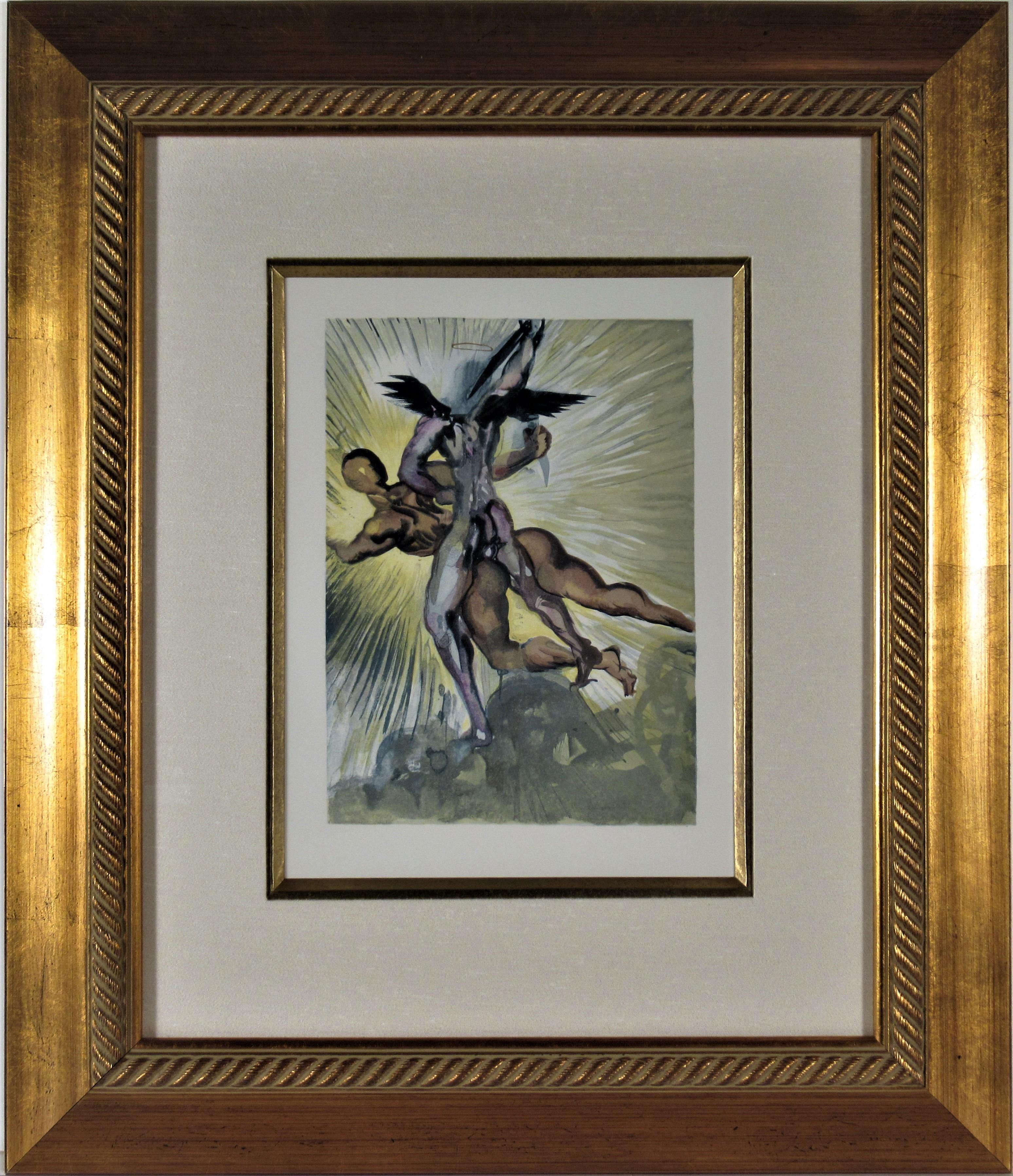 Salvador Dalí Figurative Print - Purgatory Canto 8