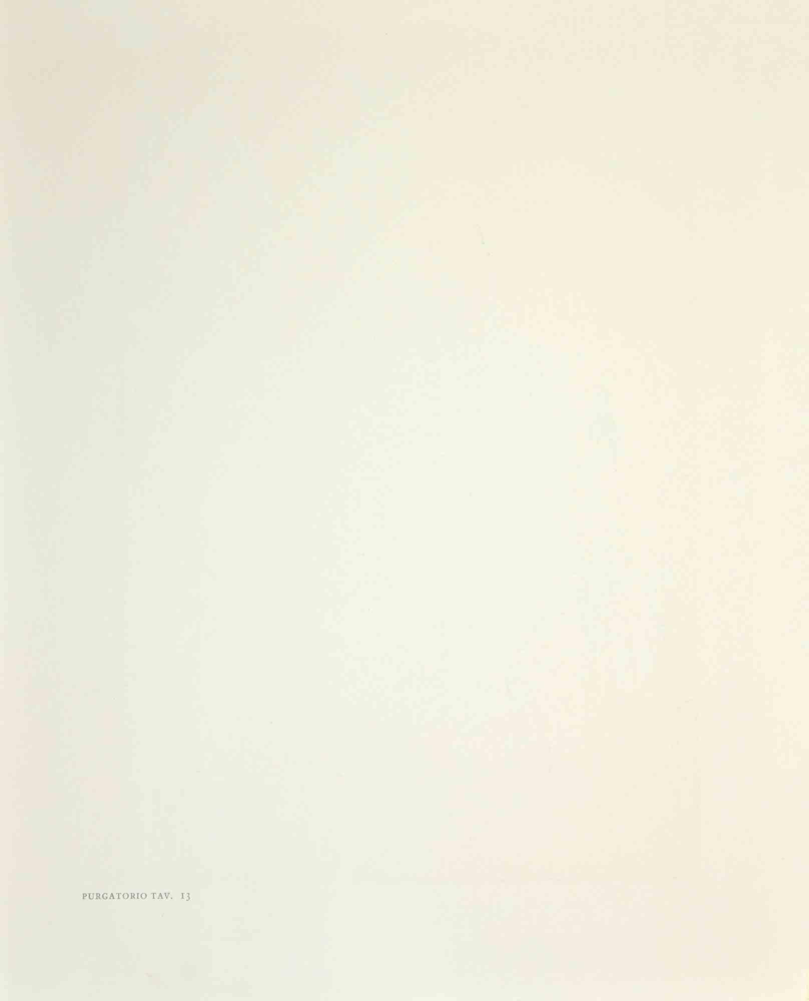 Purgatoire - Gravure sur bois - 1963 - Print de Salvador Dalí