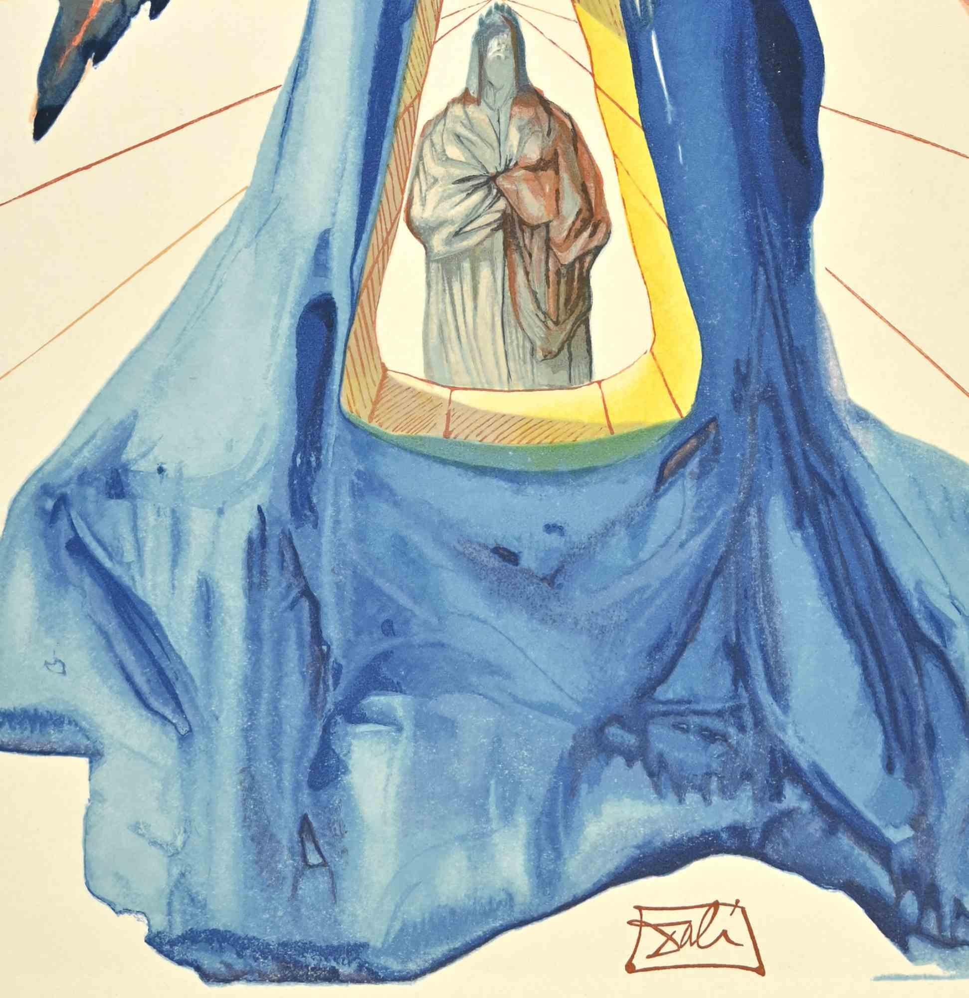 Purified Dante - Lithograph - 1963 - Print by Salvador Dalí