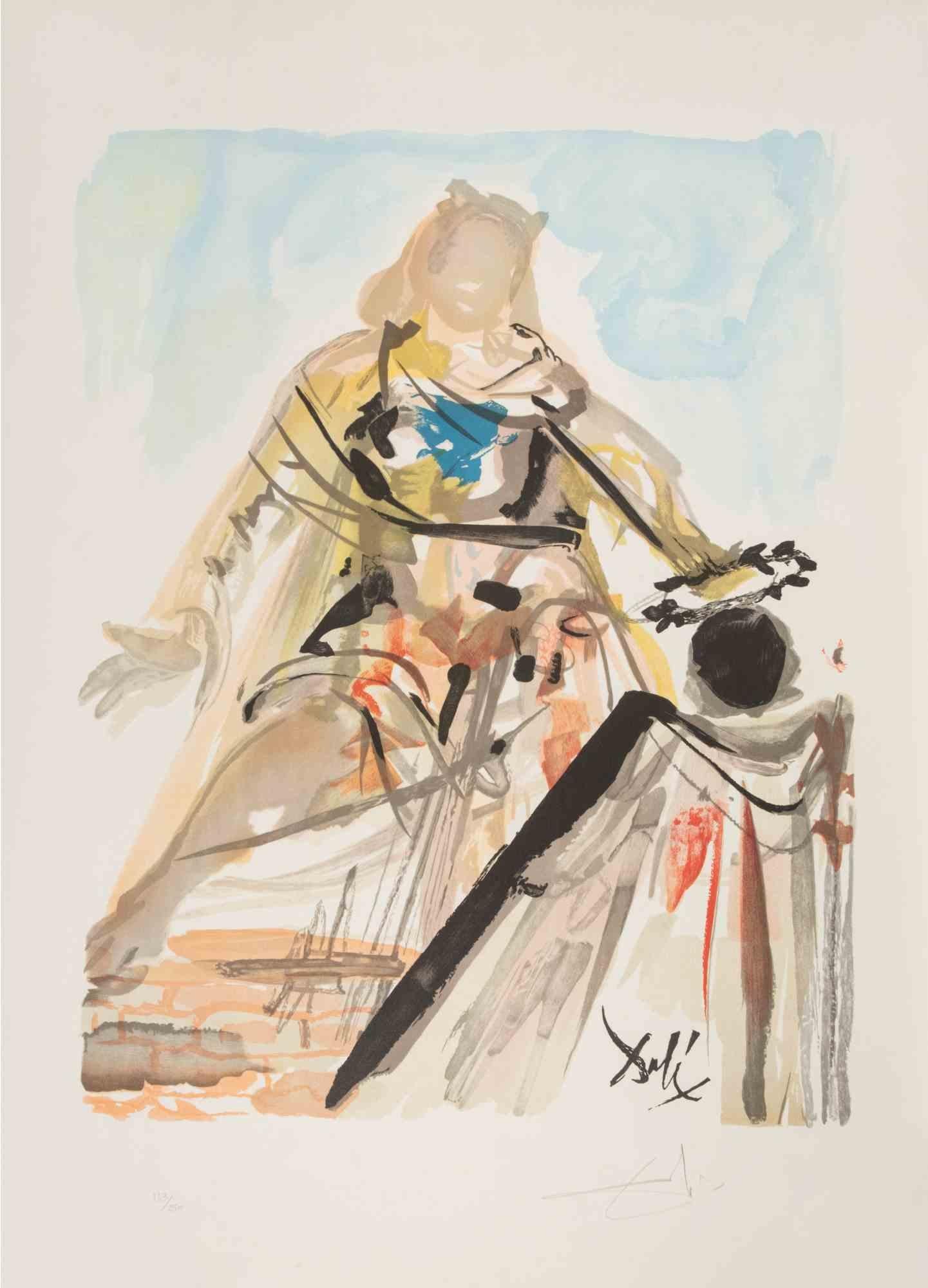 Salvador Dalí Figurative Print - Pylades Loved Ermione - 1978