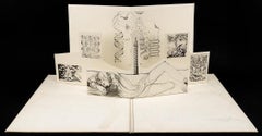 Rare Salvador Dali Surrealist 3D Pop Up Etching Engraving Paper Sculpture 1973