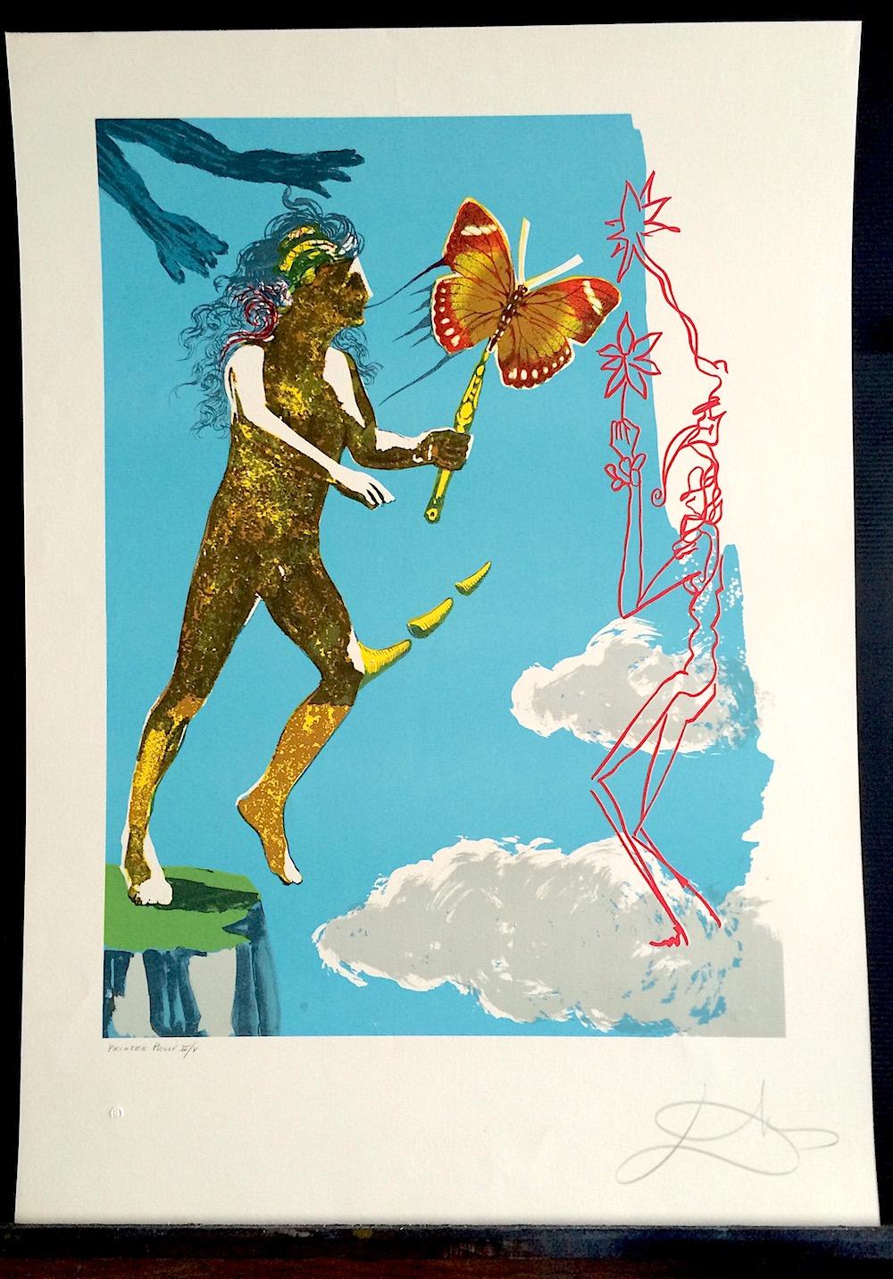 salvador dali magic butterfly and the dream