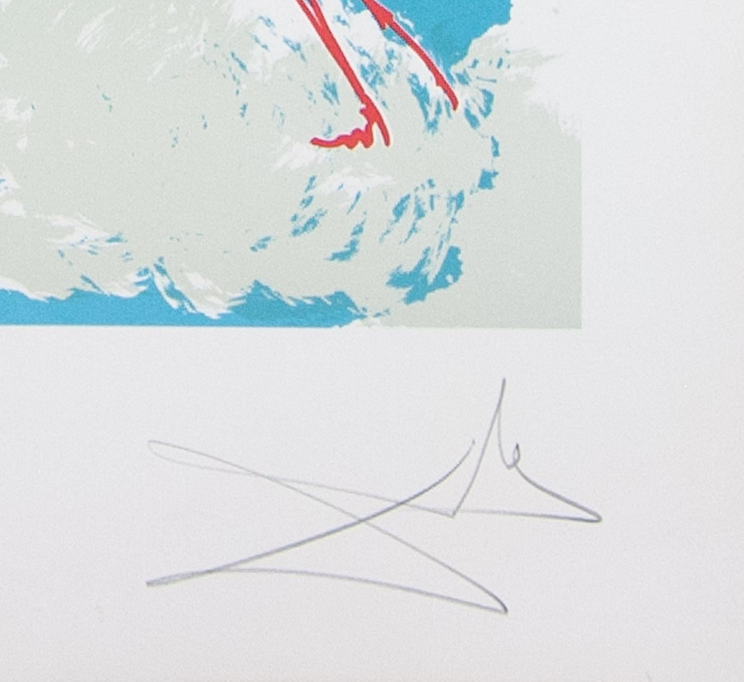 Release of the Psychic Spirit ( Tarot ) original lithograph Salvador Dali 1977 - Print by Salvador Dalí