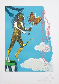 Release of the Psychic Spirit ( Tarot ) original lithograph Salvador Dali 1977