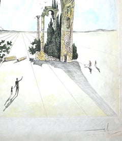 Réminiscence Archéologique de l’Angélus de Millet - Original Etching - 1983