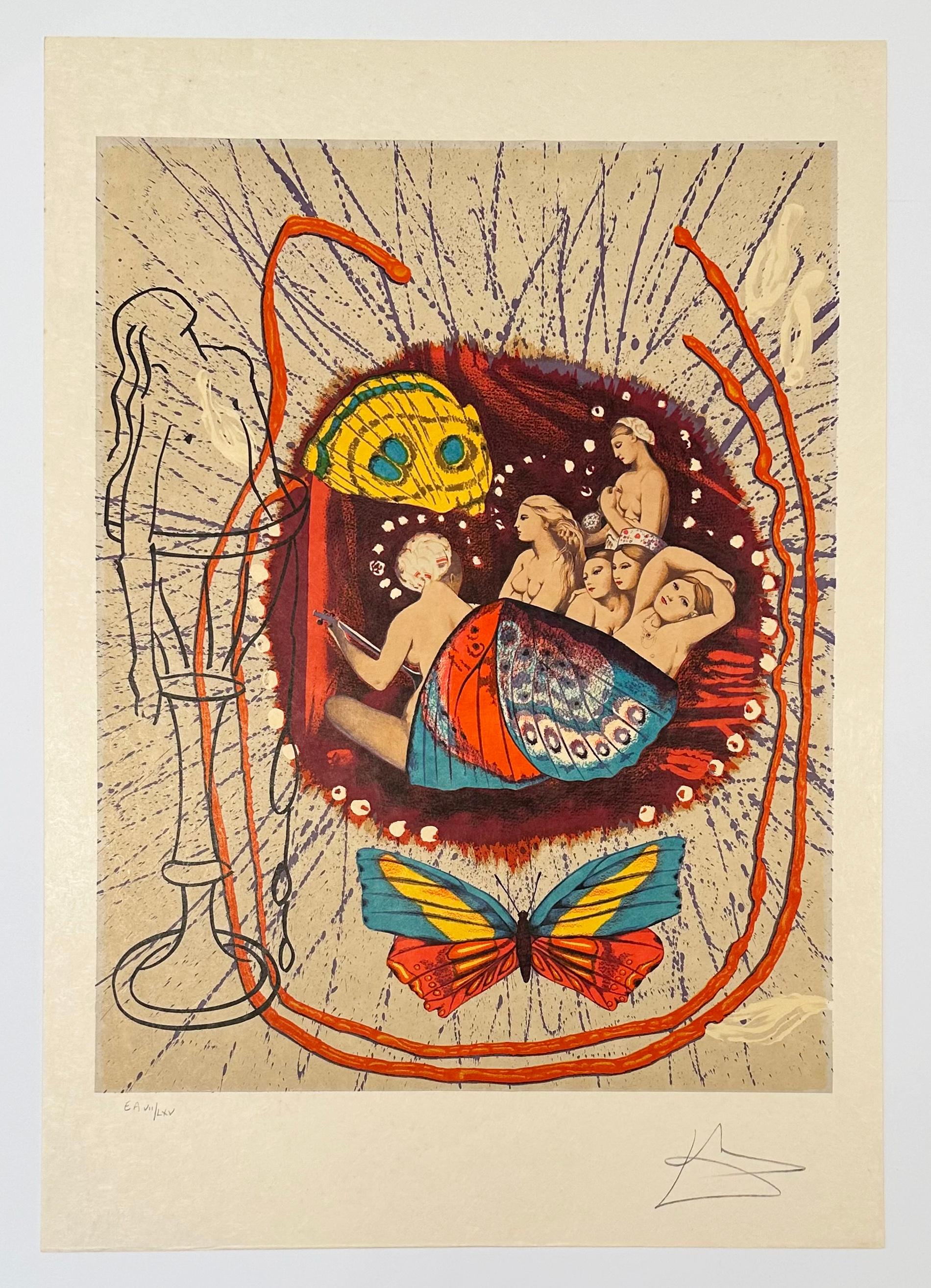 Renacimiento (diez de monedas), de Papillons Anciennes - Print de Salvador Dalí