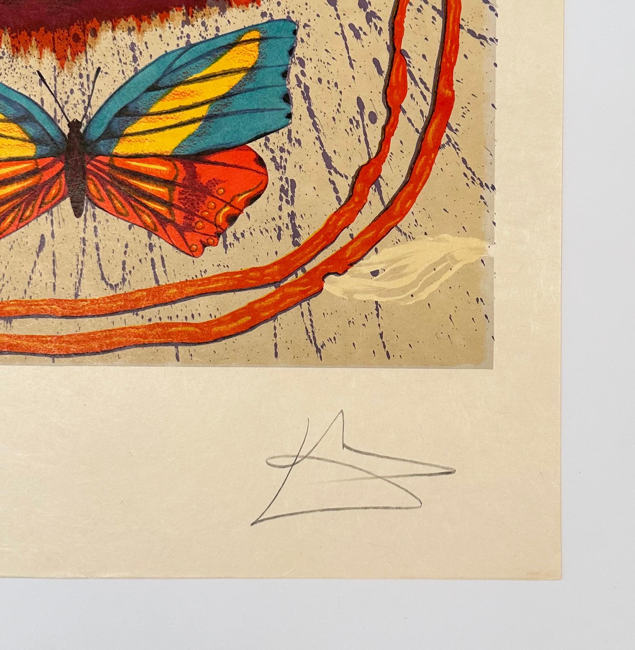 Renacimiento (diez de monedas), de Papillons Anciennes - Print Surrealista de Salvador Dalí