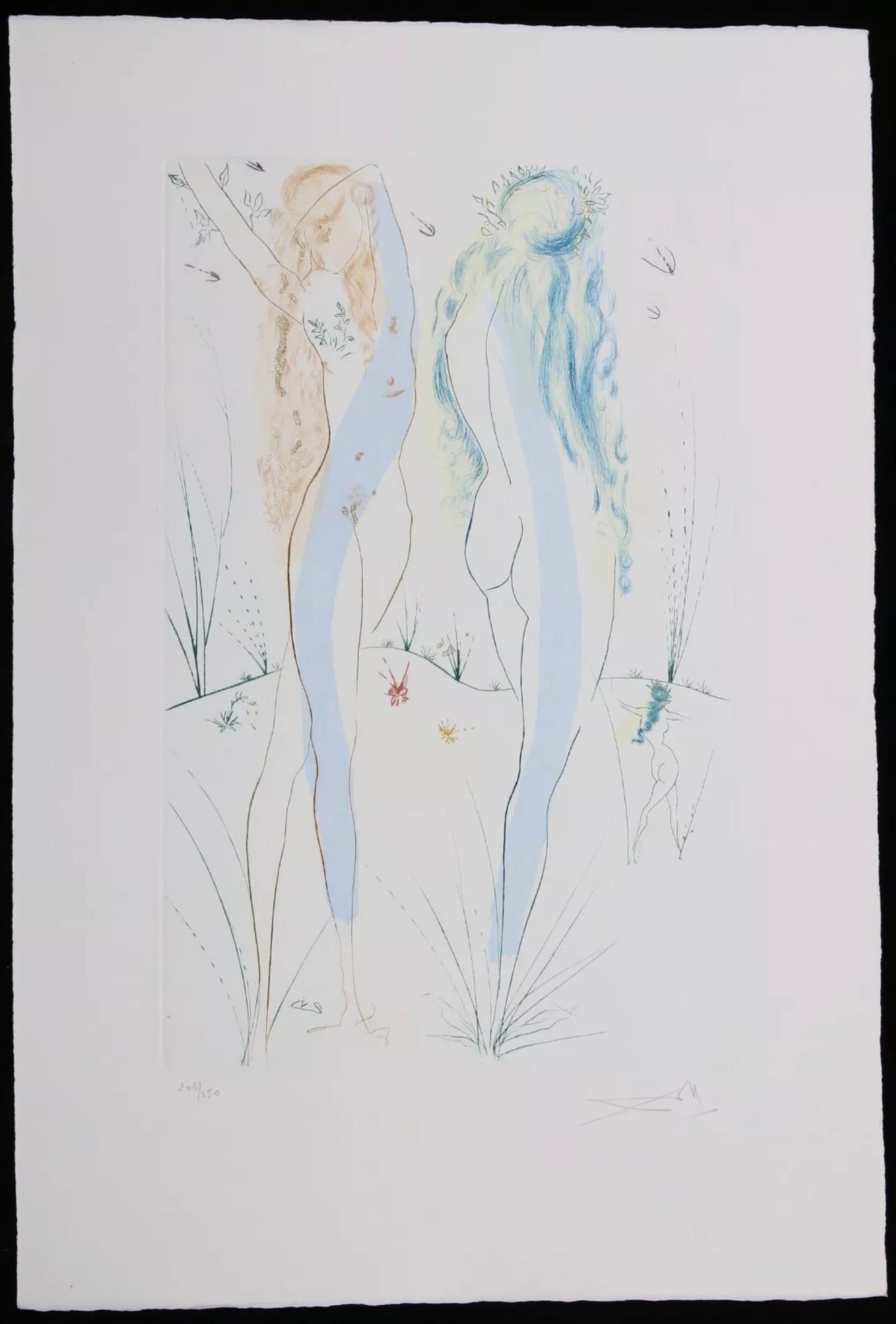 Figurative Print di Salvador Dalí - Ritorna, o Shulamita