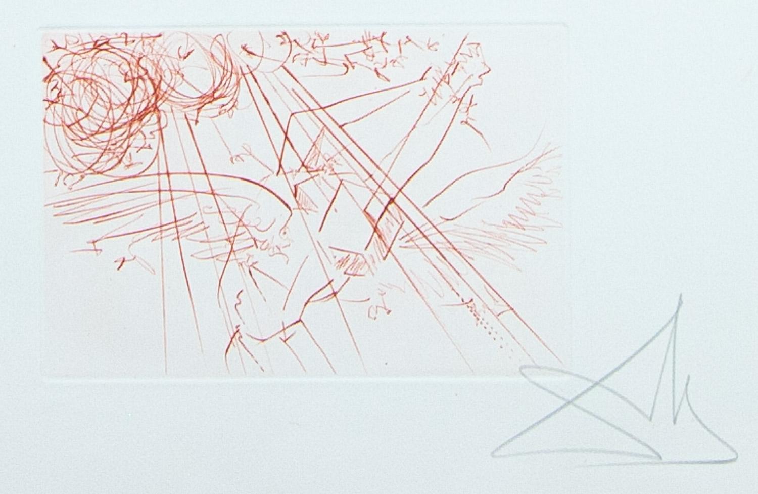 El retorno de Ulises, Homenaje a Hommere  litografía original Salvador Dalí 1977 en venta 1