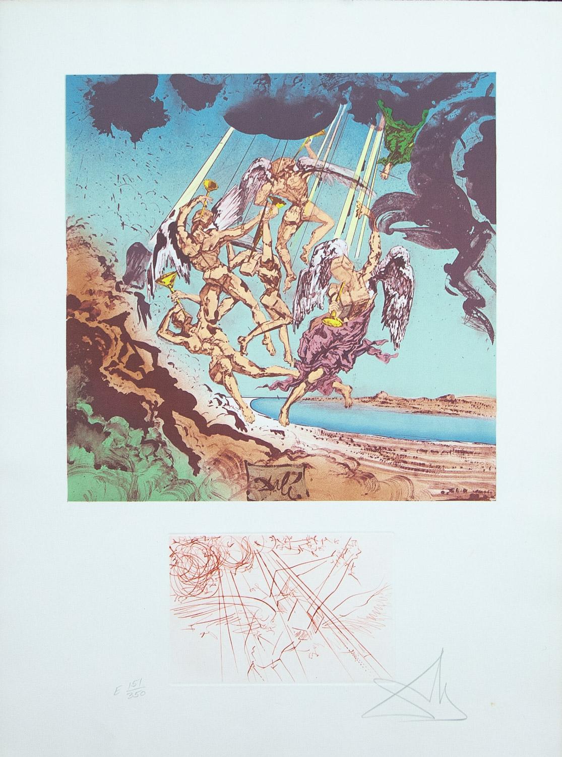 Return of Ulysses, Hommage a Hommere  original lithograph Salvador Dali 1977