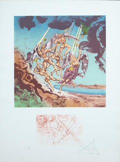 Return of Ulysses, Hommage a Hommere  original lithograph Salvador Dali 1977