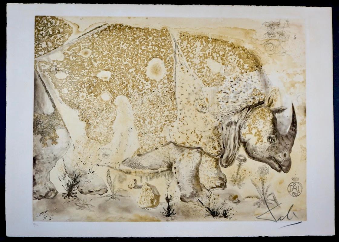 Salvador Dalí Animal Print - Rhinoceros 