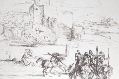 Road To Ampurdam (Rome and Cadaques), Letterpress and Engraving by Salvador Dali