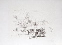 Road To Ampurdam (Rome and Cadaques), Letterpress and Engraving by Salvador Dali