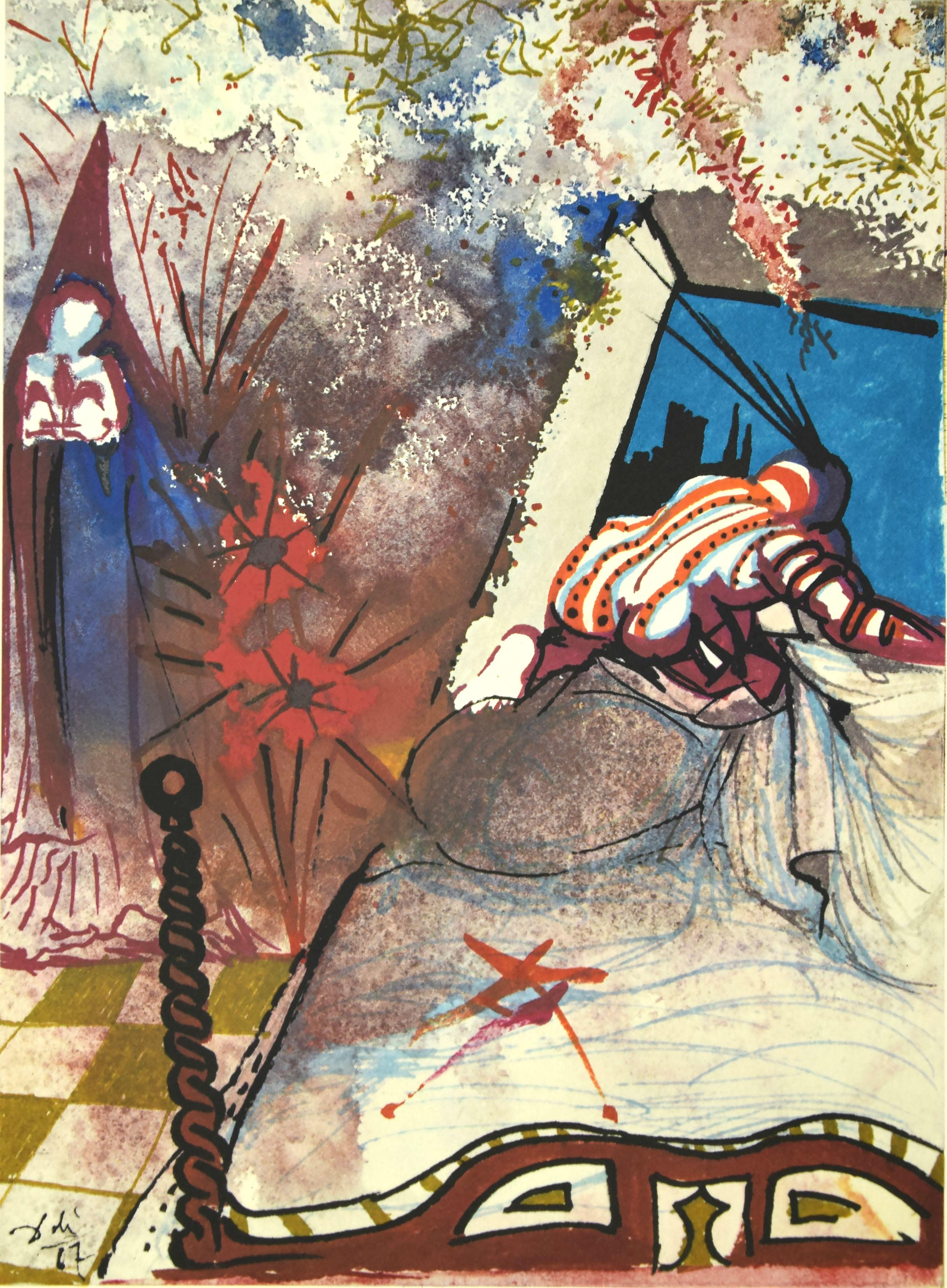 Salvador Dalí Print - Romeo and Juliet Act 3, Scene 5 - Original Lithograph by Salvador Dalì - 1975