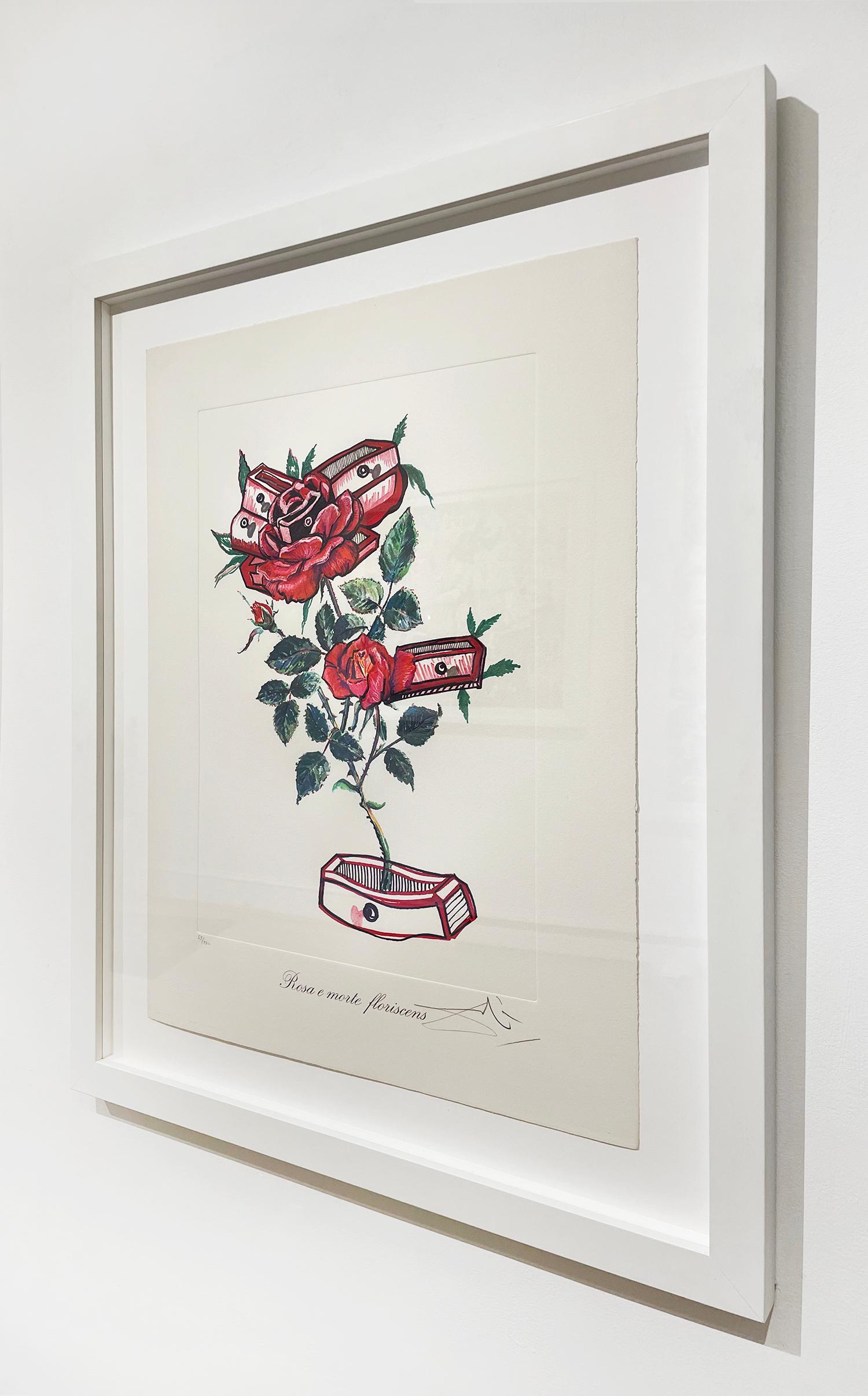 Künstler:  Dali, Salvador
Titel:  Rosa et Morte Flariscens (Rosen des Gedenkens)
Serie:  Blumen - Surrealistische Blumen
Datum:  1972
Medium:  Lithographie
Gerahmt Abmessungen:  37