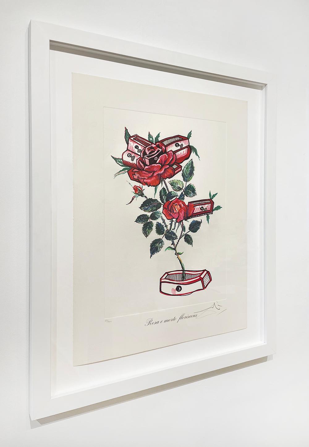 Rosa et Morte Flariscens (Roses of Memory) - Surrealist Print by Salvador Dalí