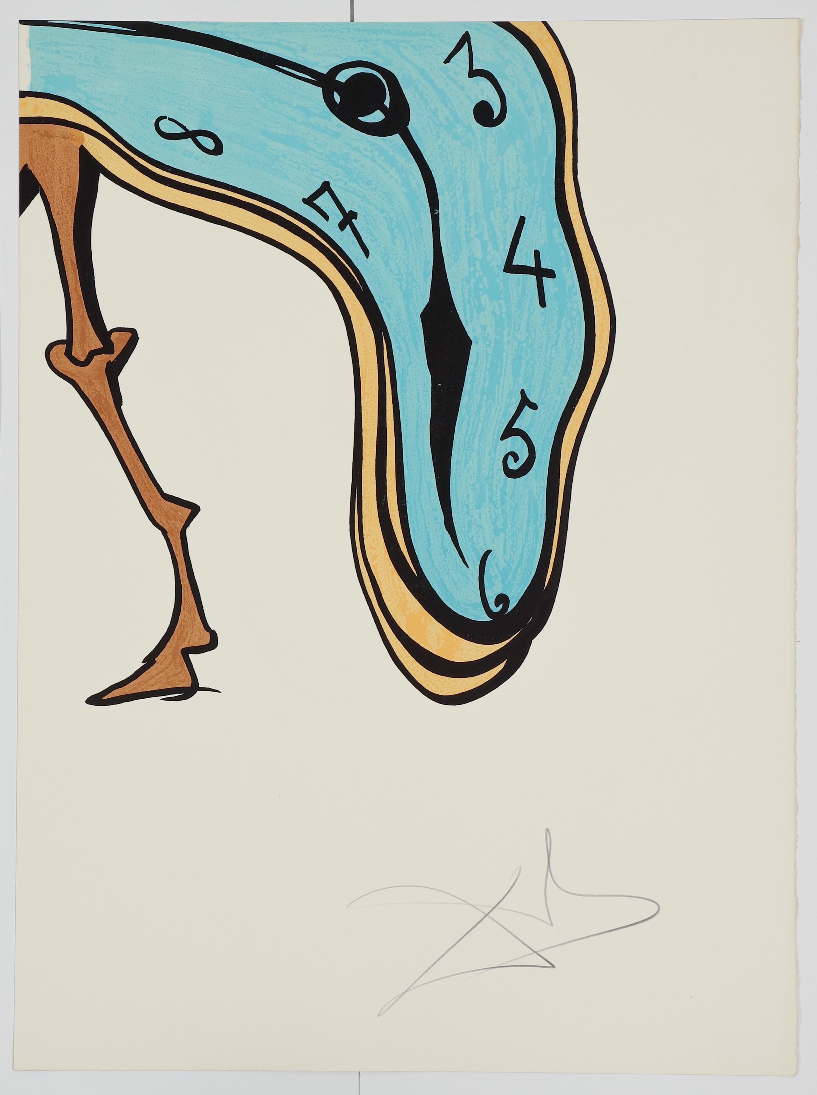 Color lithograph on 4 sheets of Arches wove paper.  Overall work is 51 x 55 inches with all four sheets together.  Individual sheets measure 25.5 x19 inches and 25.5  x36 inches.  Signed by the artist and numbered 21/250 in pencil.  Printed by