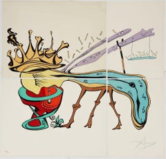 Royal Insect / Metamorphosis Lithograph, Surrealist, Signed, 1974