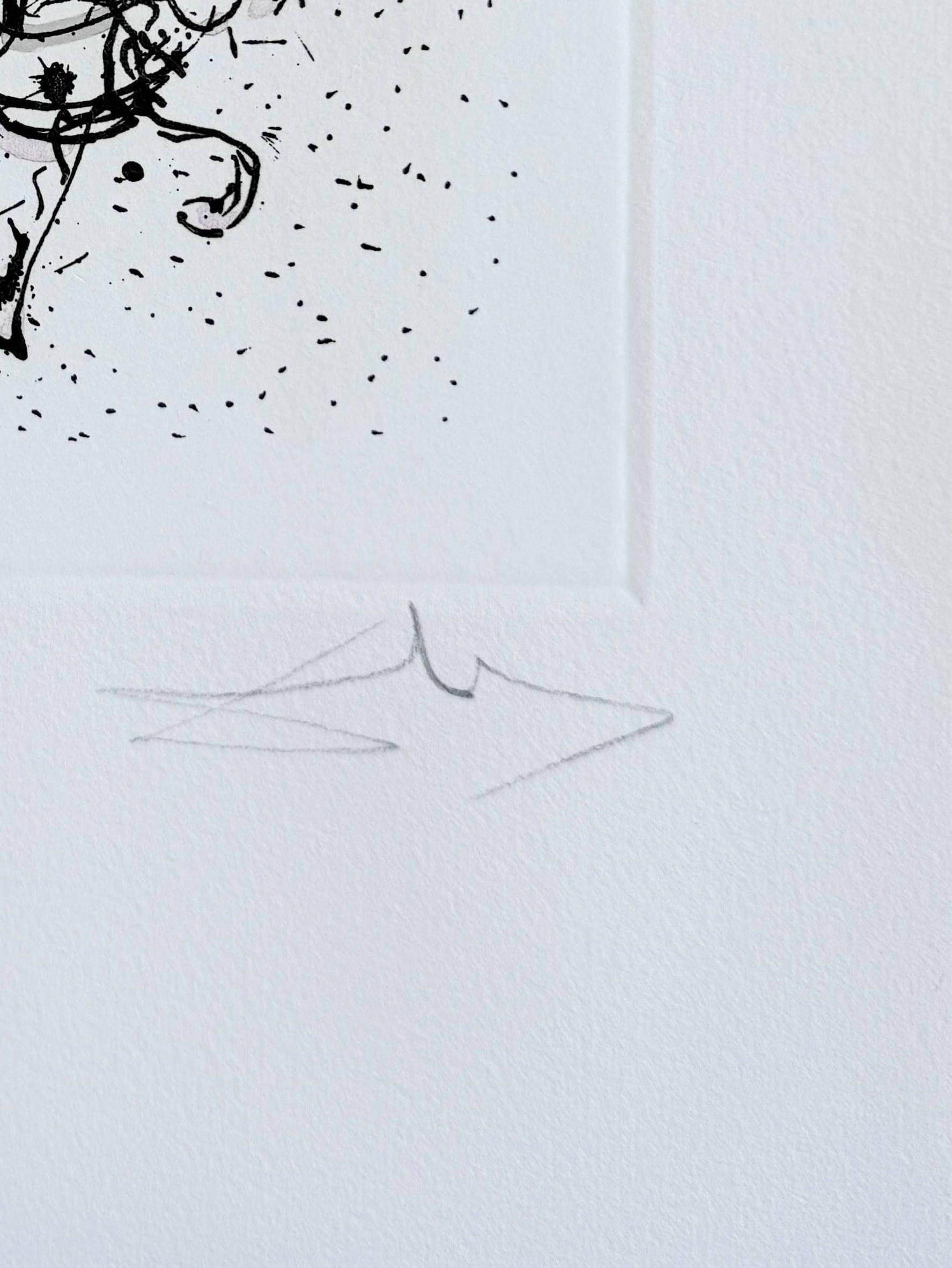 Salvador Dali (1904-1989) - Sagittarius

Etching from 1974.

The edition HC IX/L on Guarro paper.

Dimensions of work: 35 x 26.2 cm.

Hand signed.

Publisher: Léon Amiel, Paris - New York.

Reference: Field 75-1 C; Michler/Löpsinger 683.

The work