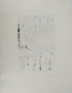 Segelboot: Iseult's Arrival – Original-Radierung, handsigniert (Feld #70-10 G)