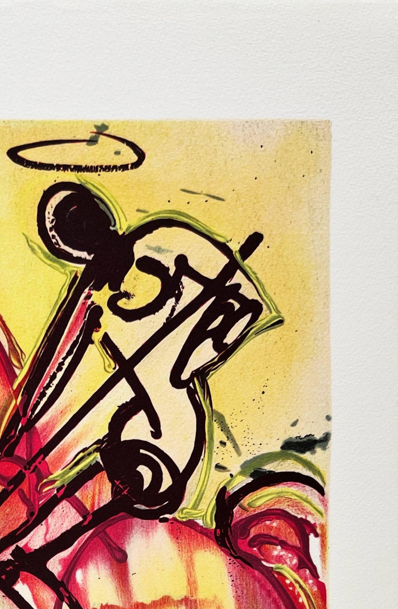 Saint Georges - Beige Print by Salvador Dalí