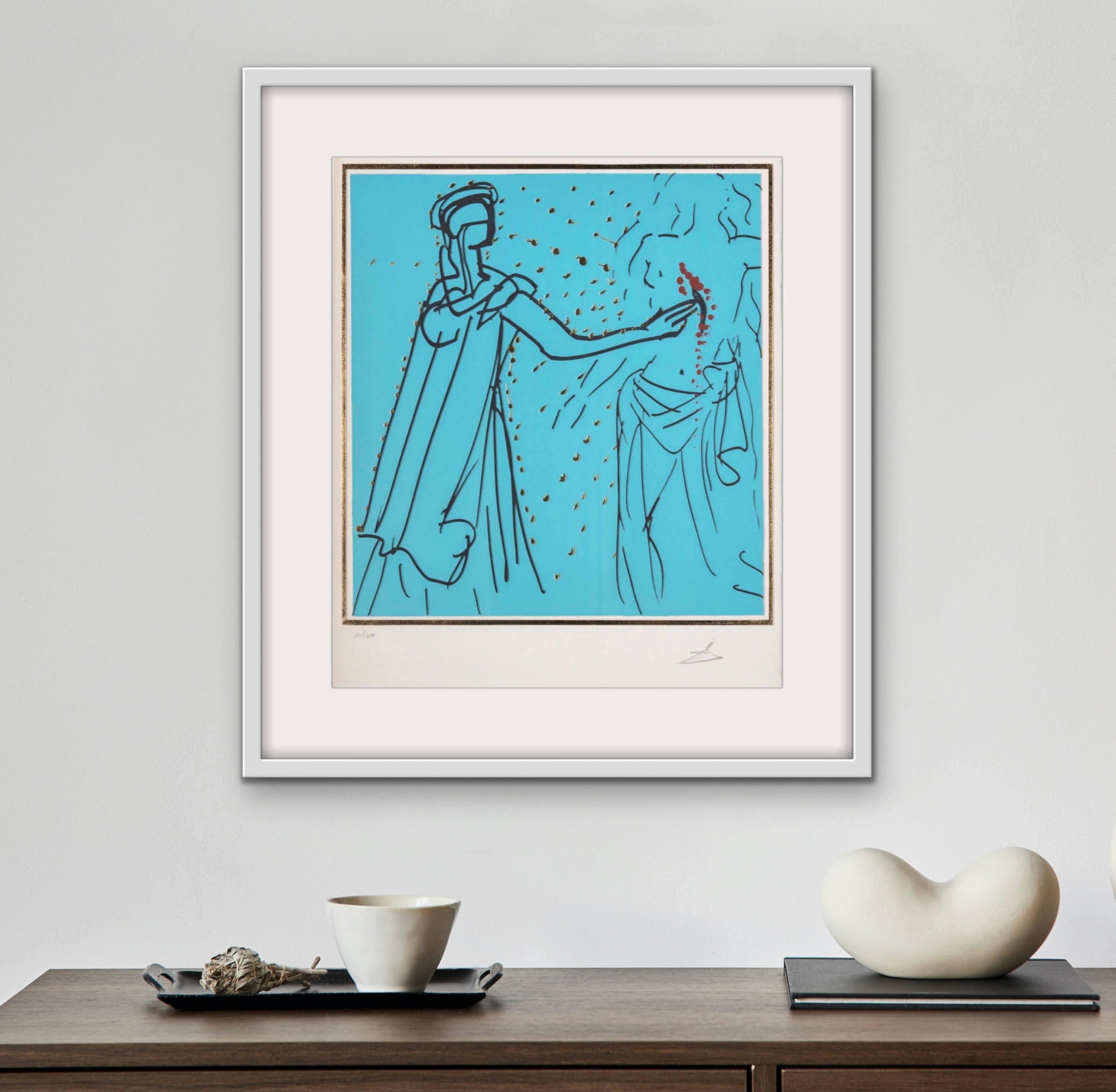 Saint Thomas, from the Twelve Apostles suite (signed & numbered limited edition) - Print by Salvador Dalí