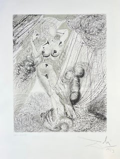 Salvador Dalí ( 1904 – 1989 ) – Aphrodite – hand-signed mixed media etching