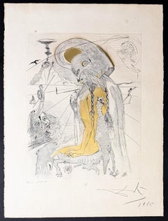 Salvador Dalí (1904–1989) - Athene - Drypoint etching on Arches paper - 1965