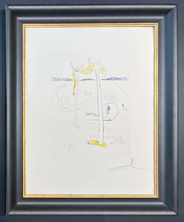 Salvador Dalí - Salvador Dalí (1904–1989) - Hand-watercolored drypoint ...
