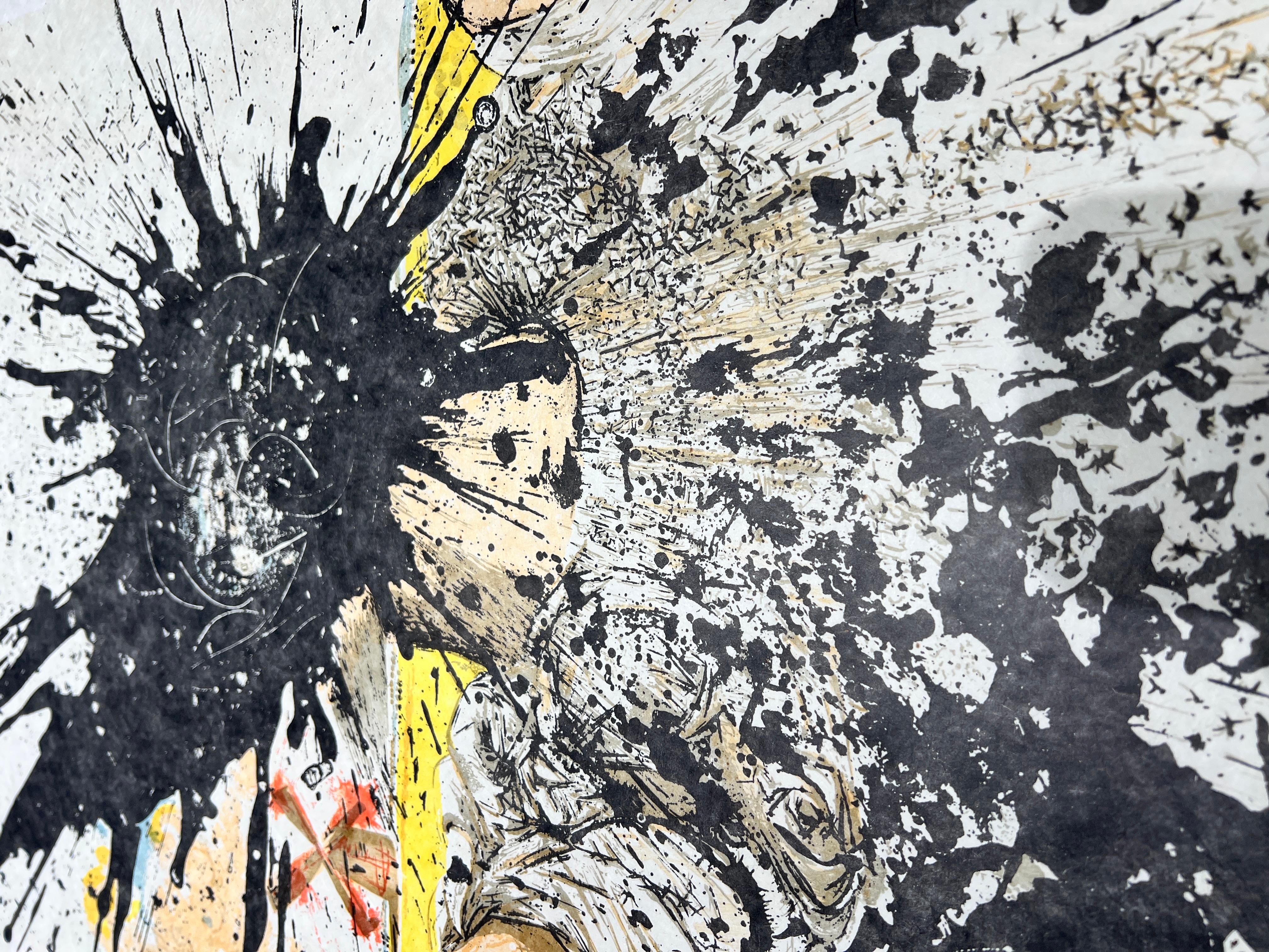 Salvador Dalí (1904-1989) - Kolorierte Lithographie auf Papier - 1981 im Angebot 1