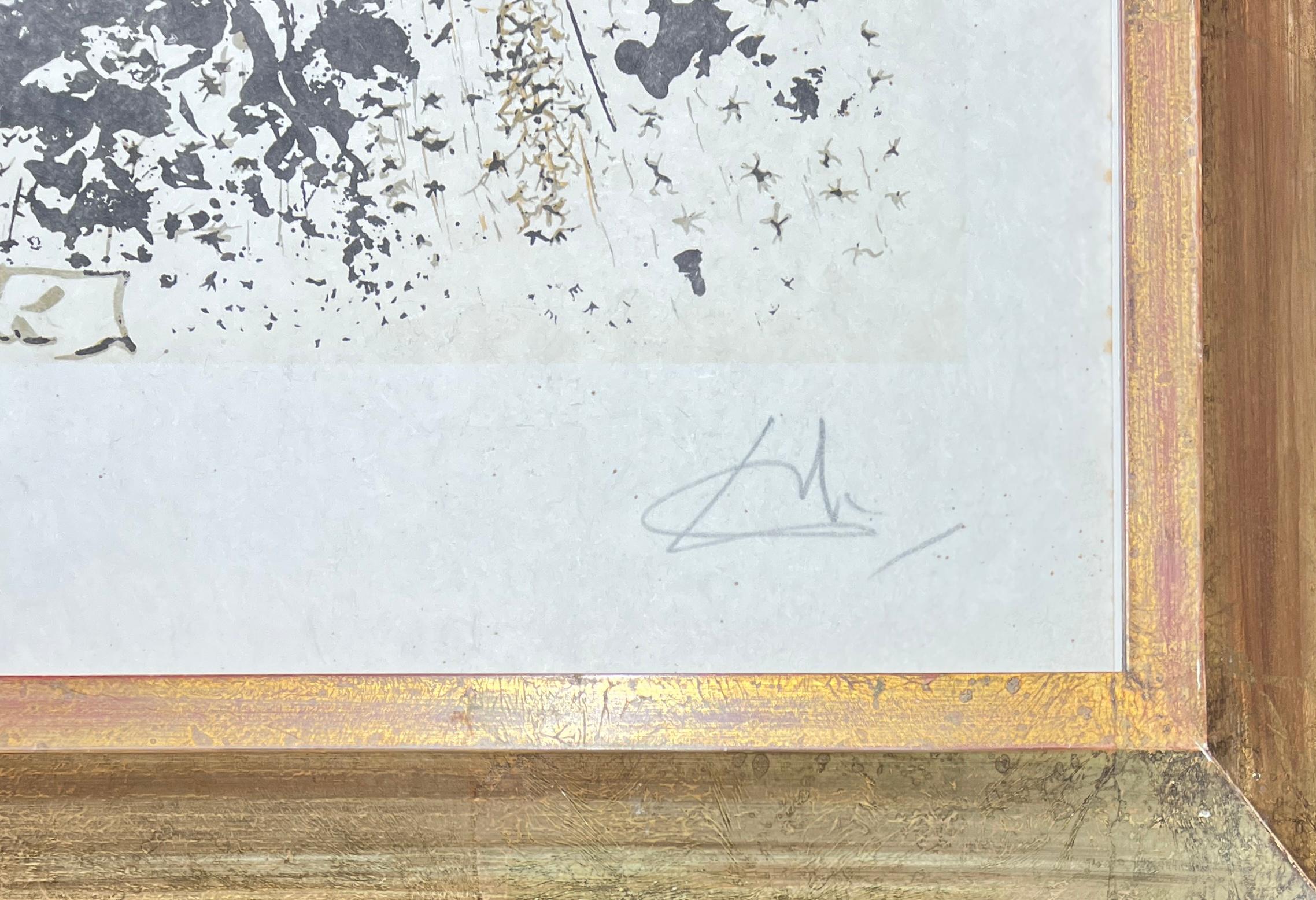 Salvador Dalí (1904-1989) - Kolorierte Lithographie auf Papier - 1981 im Angebot 5