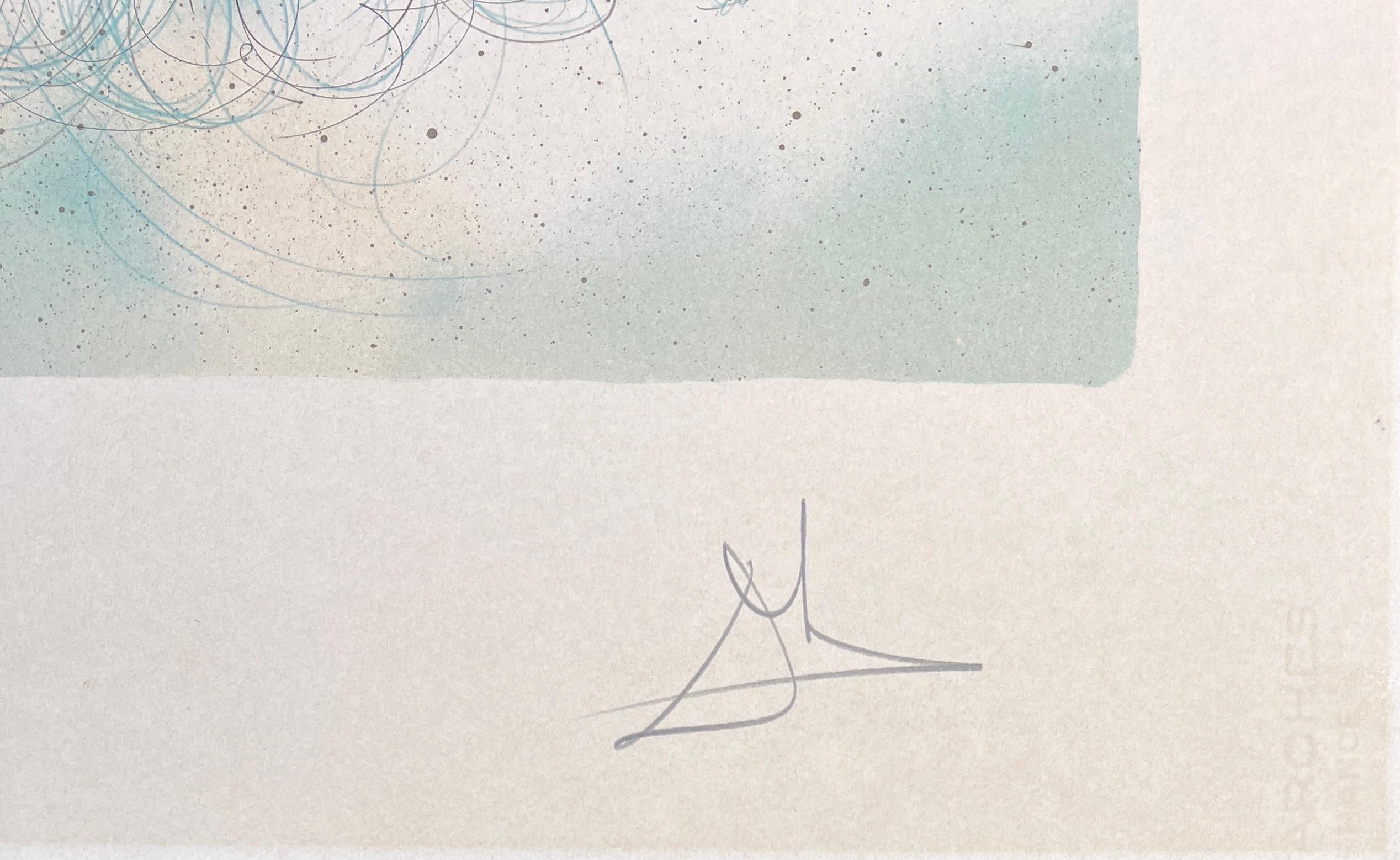 Salvador Dalí (1904-1989) - Kolorierte Lithographie auf Arches-Papier - 1979 im Angebot 5