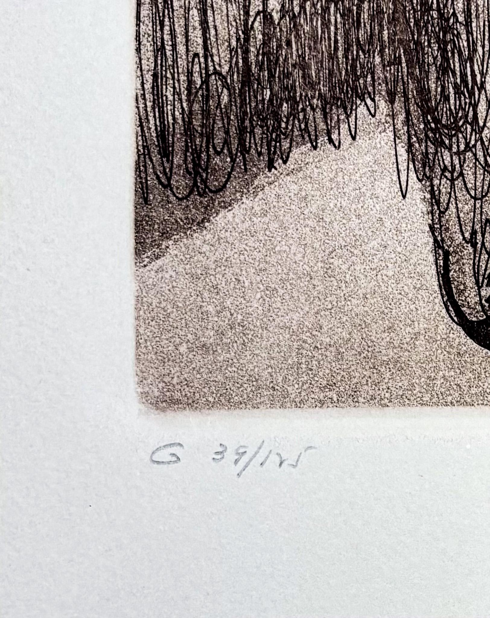 Salvador Dalí (1904–1989) - Don Quixote (The Dreamer) - etching, aquatint - 1981 For Sale 5