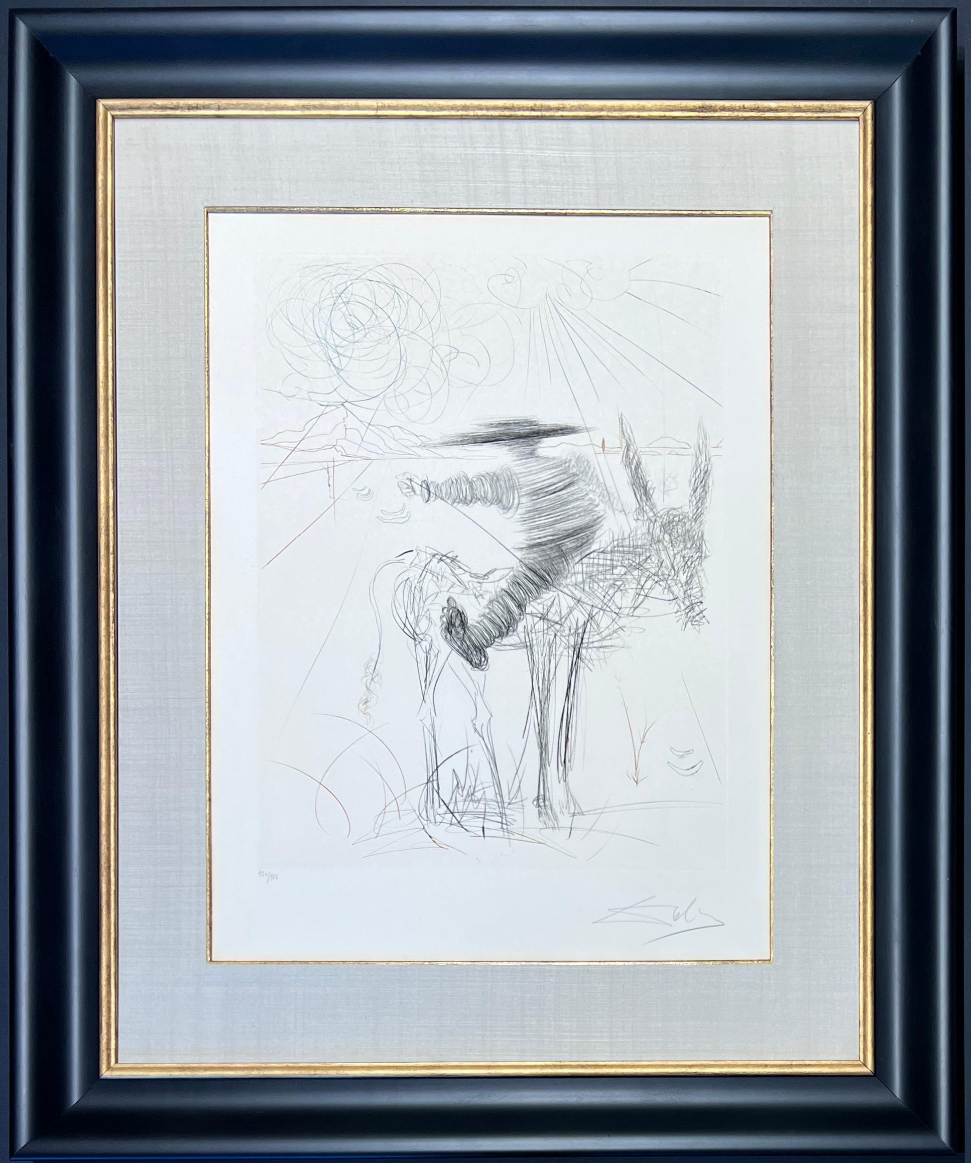 Salvador Dalí (1904-1989) - Kaltnadelradierung auf Lana-Papier - 1970 im Angebot 1