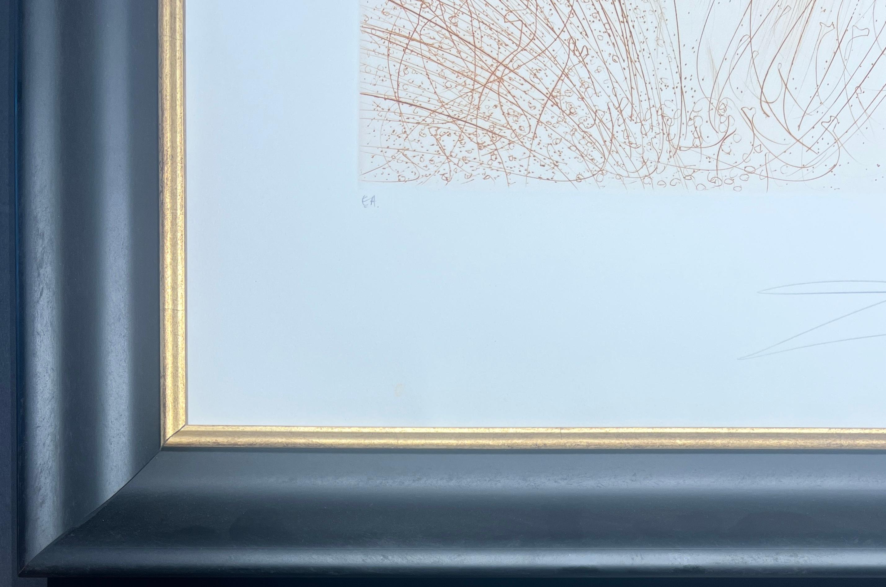 Salvador Dalí (1904-1989) - Kaltnadelradierung mit Schablone auf Rives-Papier - 1971 im Angebot 2
