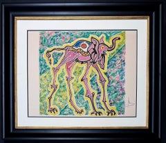 Salvador Dalì (1904-1989) -Elefante-cicogna (Elephant-stork)-Coloured lithograph