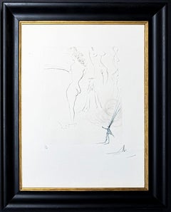 Salvador Dalì (1904 – 1989) –Femme surréalistes –Drypoint etching on Rives paper