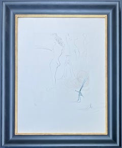 Salvador Dalì (1904 - 1989) -Femmes surrèalistes-Tiefdruckradierung auf Rives-Papier