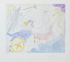 Salvador Dalí (1904–1989) -Hand-coloured drypoint etching on Arches paper - 1971
