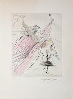 Salvador Dalí (1904-1989) -Handkolorierte Kaltnadelradierung auf Arches-Papier - 1971