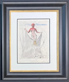 Salvador Dalí (1904-1989) - Hand watercolored drypoint etching on Japanese paper