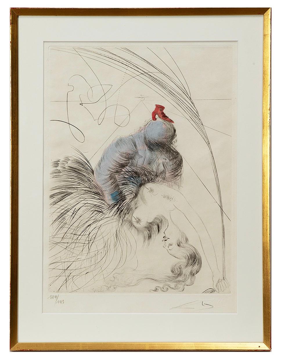 Salvador Dalí (1904-1989) - Hand watercolored drypoint etching on Japanese paper