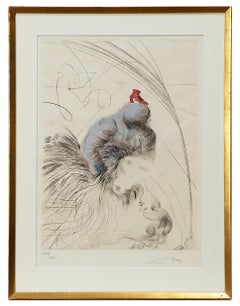 Salvador Dalí (1904-1989) - Hand watercolored drypoint etching on Japanese paper