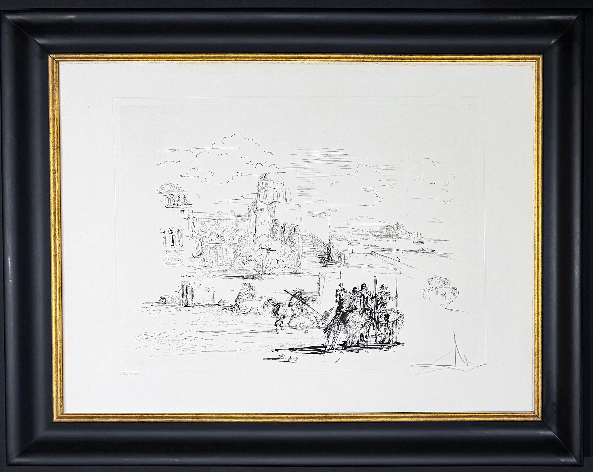 Salvador Dalì (1904-1989) - Heliogravure e puntasecca  acquaforte su carta Arches