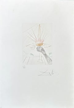 Salvador Dalì (1904-1989) - King John - Drypoint, etching - 1970